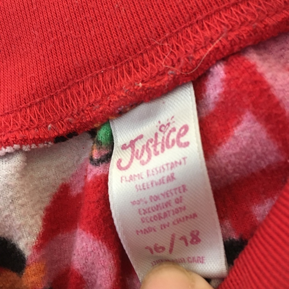 GIRLS justice sleep slacks 16/18 - Picture 5 of 5